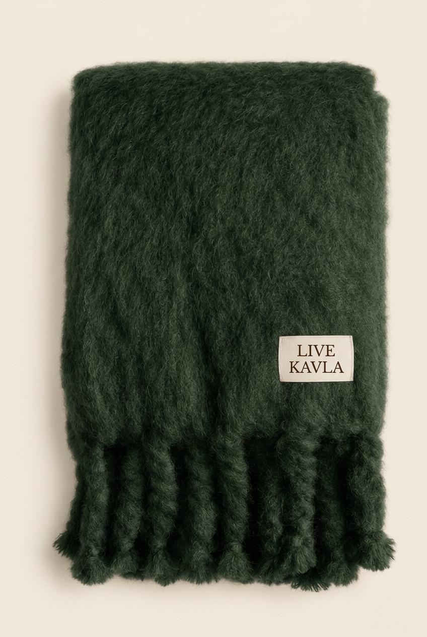 Live Kavla — Bouclé — Pläd Skog