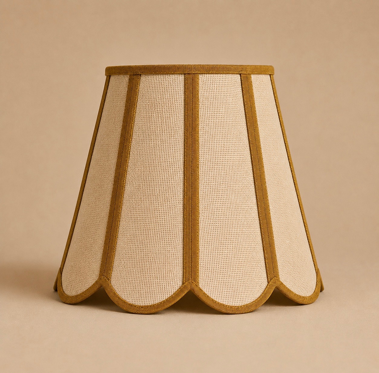 Lampskärm Scallop — Mustard