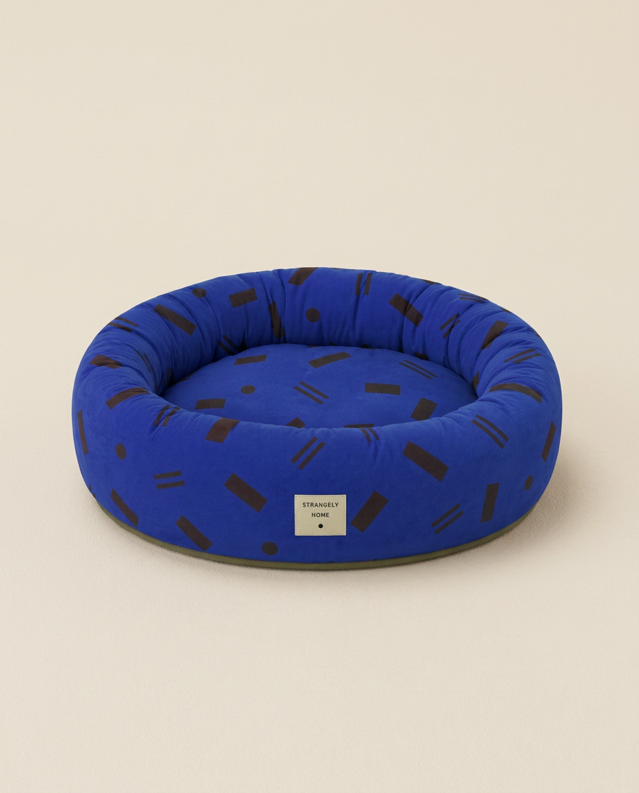 Hundbädd Confetti Cobalt