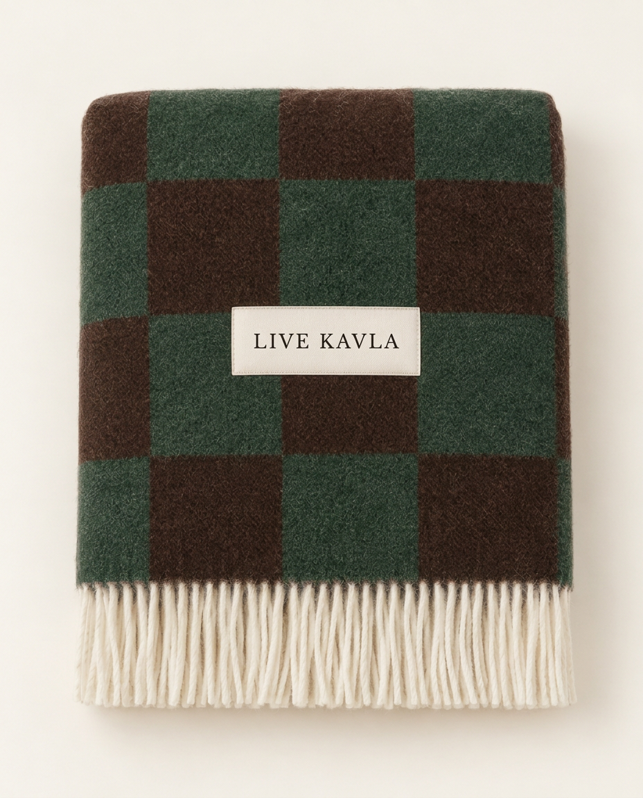 Live Kavla — Checker — Pläd Skog