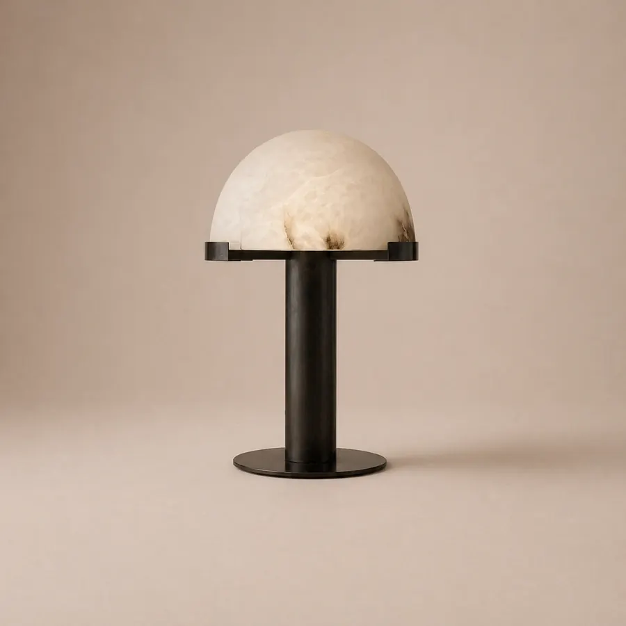 Alabaster Dome Lamp