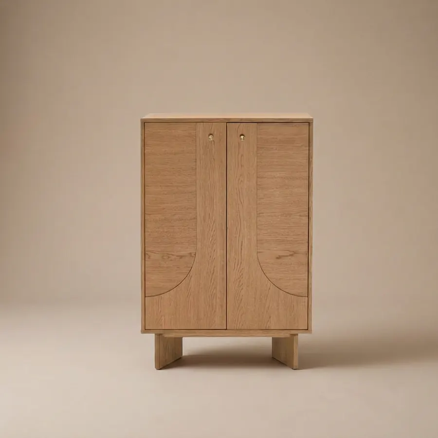 Oak Arch Cabinet