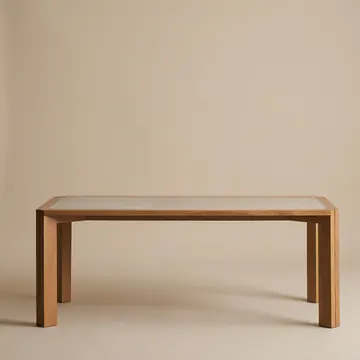 Oak & Stone Dining Table