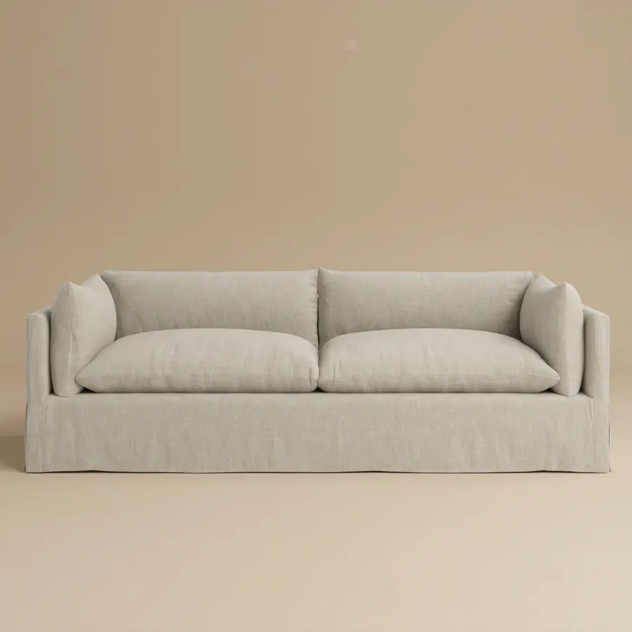 Oat Linen Feather Sofa