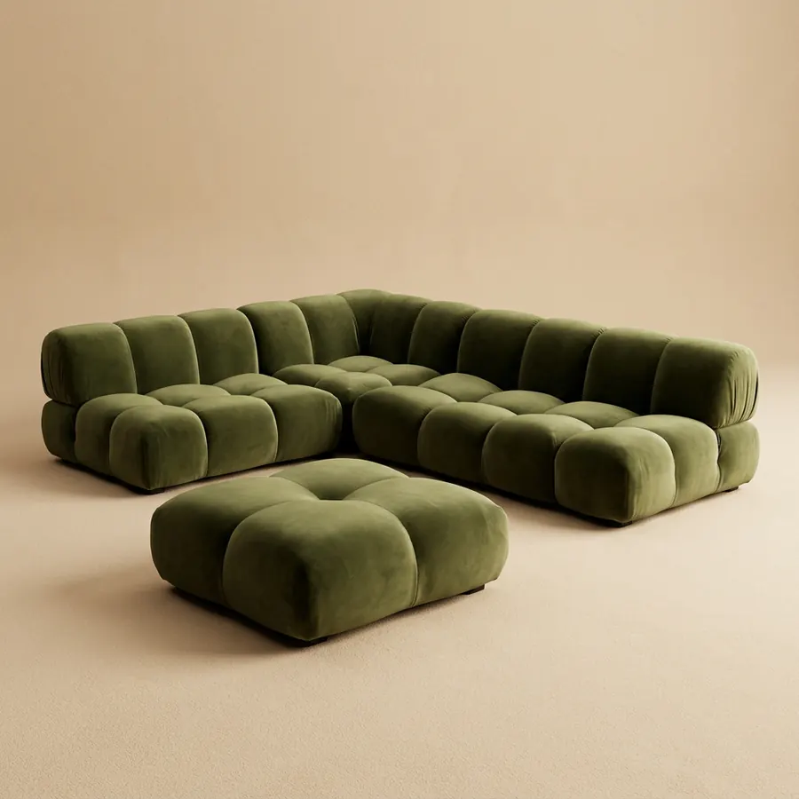 Olive Bubble Modular Sofa