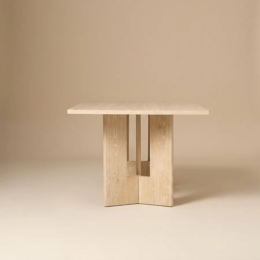 Pale Oak Cross Table