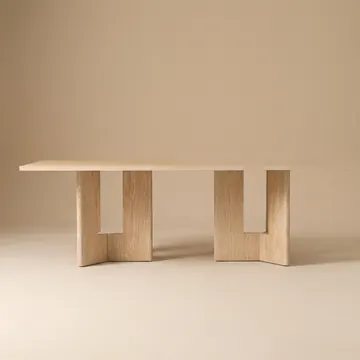 Pale Oak Pedestal Dining