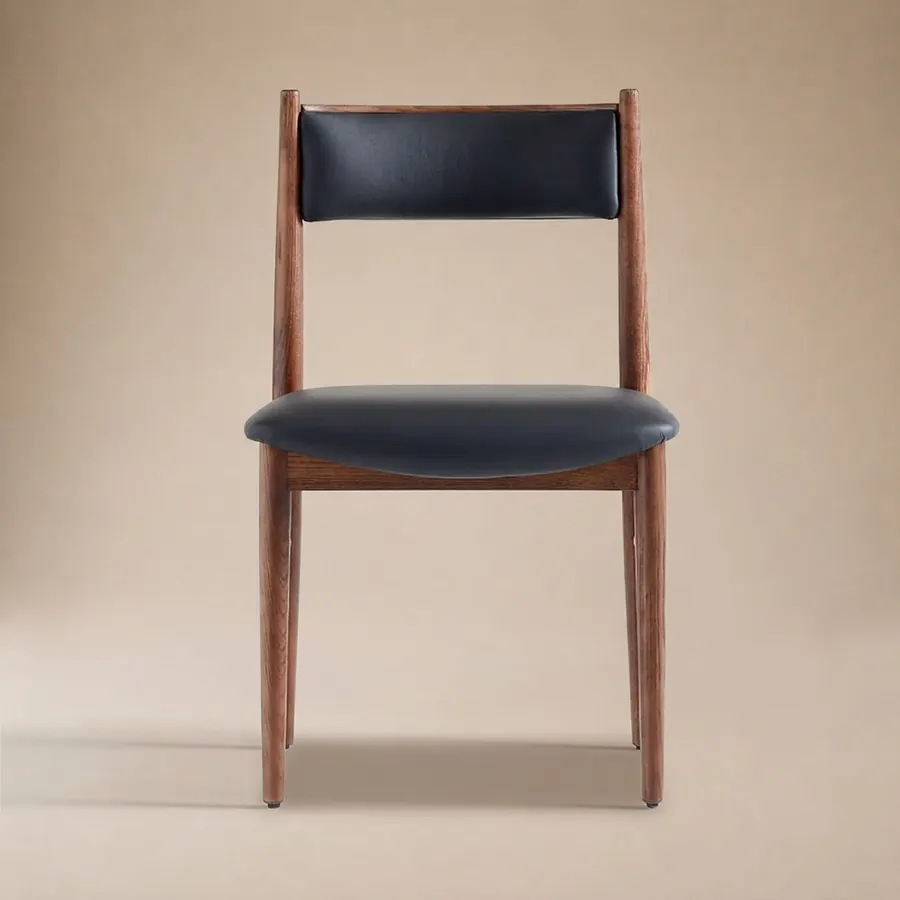 Walnut Leather Chair