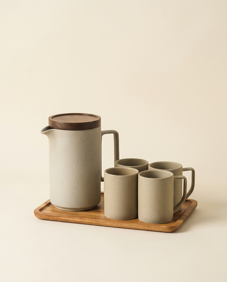Live Kavla — Sand Karaff — Set med Bricka